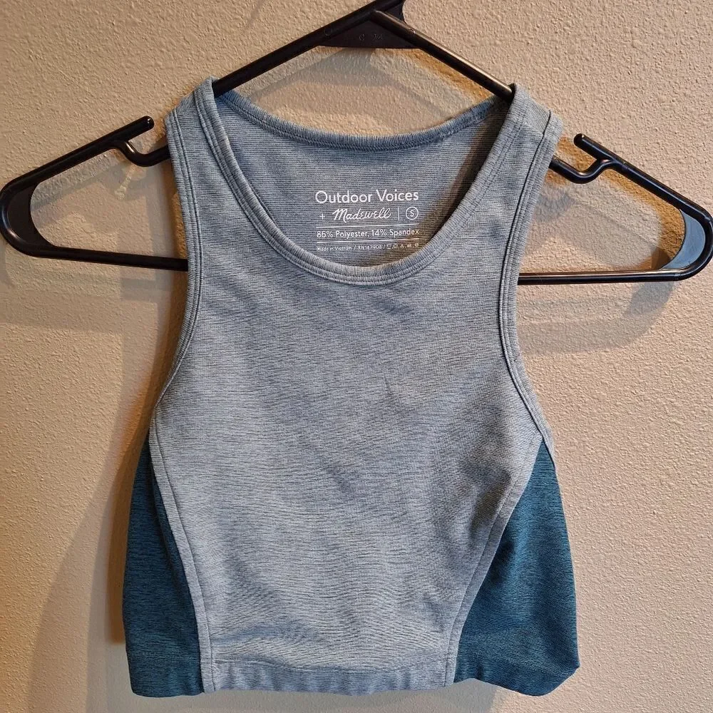 Outdoor voices x madewell sports bra small